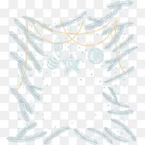 小清新绿色松树枝边框-空若网 小清新绿色松树枝边框-空若网