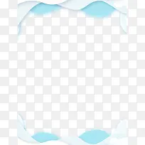 白色波浪贴画边框背景-空若网 白色波浪贴画边框背景-空若网