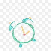 粉笔手绘矢时尚闹钟-空若网 粉笔手绘矢时尚闹钟-空若网