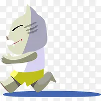 奔跑的猫PNG下载-空若网 奔跑的猫PNG下载-空若网