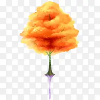 插画海报手绘油画树木-空若网 插画海报手绘油画树木-空若网