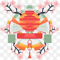 扁平化中秋节素材设计-空若网 扁平化中秋节素材设计-空若网