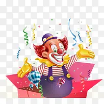 快乐愚人节卡通小丑-空若网 快乐愚人节卡通小丑-空若网