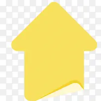 矢量黄色箭头便利贴素材-空若网 矢量黄色箭头便利贴素材-空若网