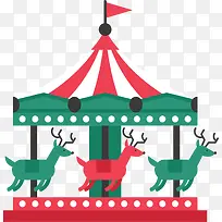 卡通旋转木马-空若网 卡通旋转木马-空若网