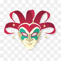 矢量 卡通手绘 小丑面具-空若网 矢量 卡通手绘 小丑面具-空若网