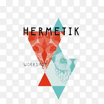 海报设计-三角形图形-空若网 海报设计-三角形图形-空若网