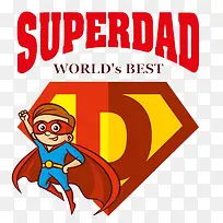 彩色手绘创意超人卡通插画-空若网 彩色手绘创意超人卡通插画-空若网