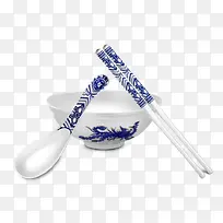 纯银青花瓷厨房三件套-空若网 纯银青花瓷厨房三件套-空若网