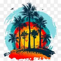 ʸÁ¿³éÏ󻯻èСµº·ç¾°ËزÄ-¿ÕÈôÍø ʸÁ¿³éÏ󻯻èСµº·ç¾°ËزÄ-¿ÕÈôÍø