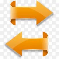 黄色渐变网页左右翻页按钮-空若网 黄色渐变网页左右翻页按钮-空若网