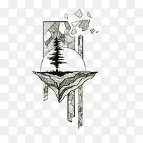 矢量几何插画-空若网 矢量几何插画-空若网