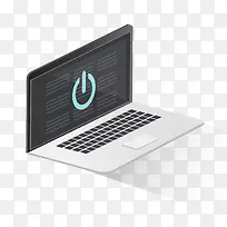 手提电脑立体插画-空若网 手提电脑立体插画-空若网