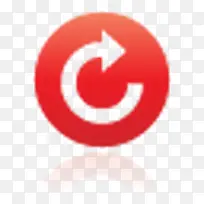 按钮旋转CW超级单红图标-空若网 按钮旋转CW超级单红图标-空若网