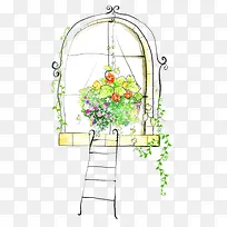 手绘窗户-空若网 手绘窗户-空若网