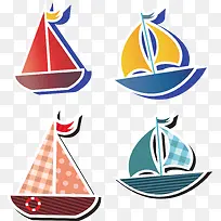 卡通帆船素材-空若网 卡通帆船素材-空若网