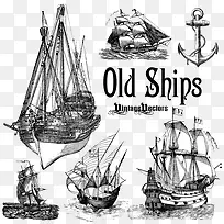 卡通手绘海上的帆船素材-空若网 卡通手绘海上的帆船素材-空若网