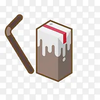 250ml牛奶盒手绘-空若网 250ml牛奶盒手绘-空若网