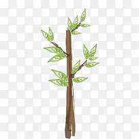 绿色卡通植物稿-空若网 绿色卡通植物稿-空若网