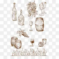 水彩酒杯-空若网 水彩酒杯-空若网