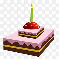 卡通手绘蛋糕生日祝福-空若网 卡通手绘蛋糕生日祝福-空若网