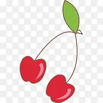 手绘樱桃-空若网 手绘樱桃-空若网