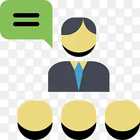 彩色扁平化讲课元素-空若网 彩色扁平化讲课元素-空若网