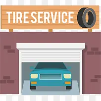 矢量图开进车库的车辆-空若网 矢量图开进车库的车辆-空若网