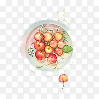 水彩石榴-空若网 水彩石榴-空若网