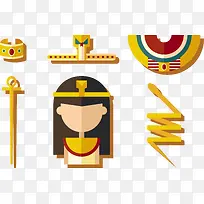 矢量埃及女王素材-空若网 矢量埃及女王素材-空若网