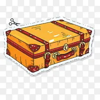 一只扁平化的行李箱-空若网 一只扁平化的行李箱-空若网