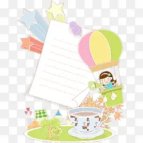 卡通信纸-空若网 卡通信纸-空若网