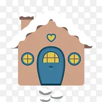 蓝色门口圣诞节小屋-空若网 蓝色门口圣诞节小屋-空若网