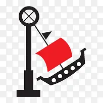 手绘海盗船-空若网 手绘海盗船-空若网