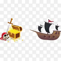 矢量手绘卡通海盗-空若网 矢量手绘卡通海盗-空若网