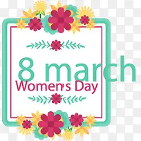 三八妇女节花朵装饰-空若网 三八妇女节花朵装饰-空若网