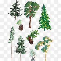 卡通树木高清免扣素材-空若网 卡通树木高清免扣素材-空若网