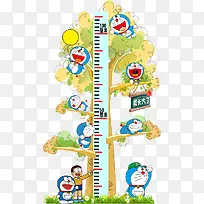 宝宝多啦A梦身高树高清免扣素材-空若网 宝宝多啦A梦身高树高清免扣素材-空若网