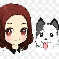 小女孩和泰迪狗-空若网 小女孩和泰迪狗-空若网