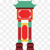 创意水彩城墙插画装饰-空若网 创意水彩城墙插画装饰-空若网