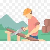 男生锯木头-空若网 男生锯木头-空若网