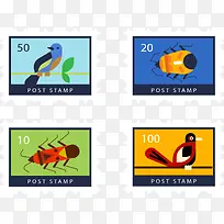 彩色昆虫邮票-空若网 彩色昆虫邮票-空若网