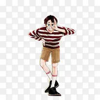 时尚条纹上衣男孩-空若网 时尚条纹上衣男孩-空若网