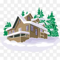 矢量下雪天素材-空若网 矢量下雪天素材-空若网