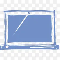 手绘蓝色边框-空若网 手绘蓝色边框-空若网