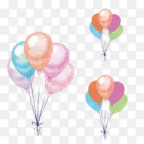 水彩气球-空若网 水彩气球-空若网