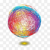 多彩网状发光球-空若网 多彩网状发光球-空若网