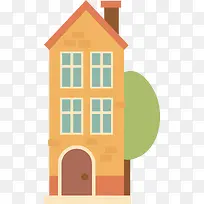 绿树扁平化楼城市-空若网 绿树扁平化楼城市-空若网