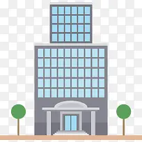 绿树扁平化楼城市-空若网 绿树扁平化楼城市-空若网