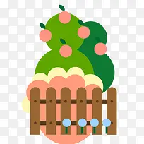 扁平化绿树-空若网 扁平化绿树-空若网